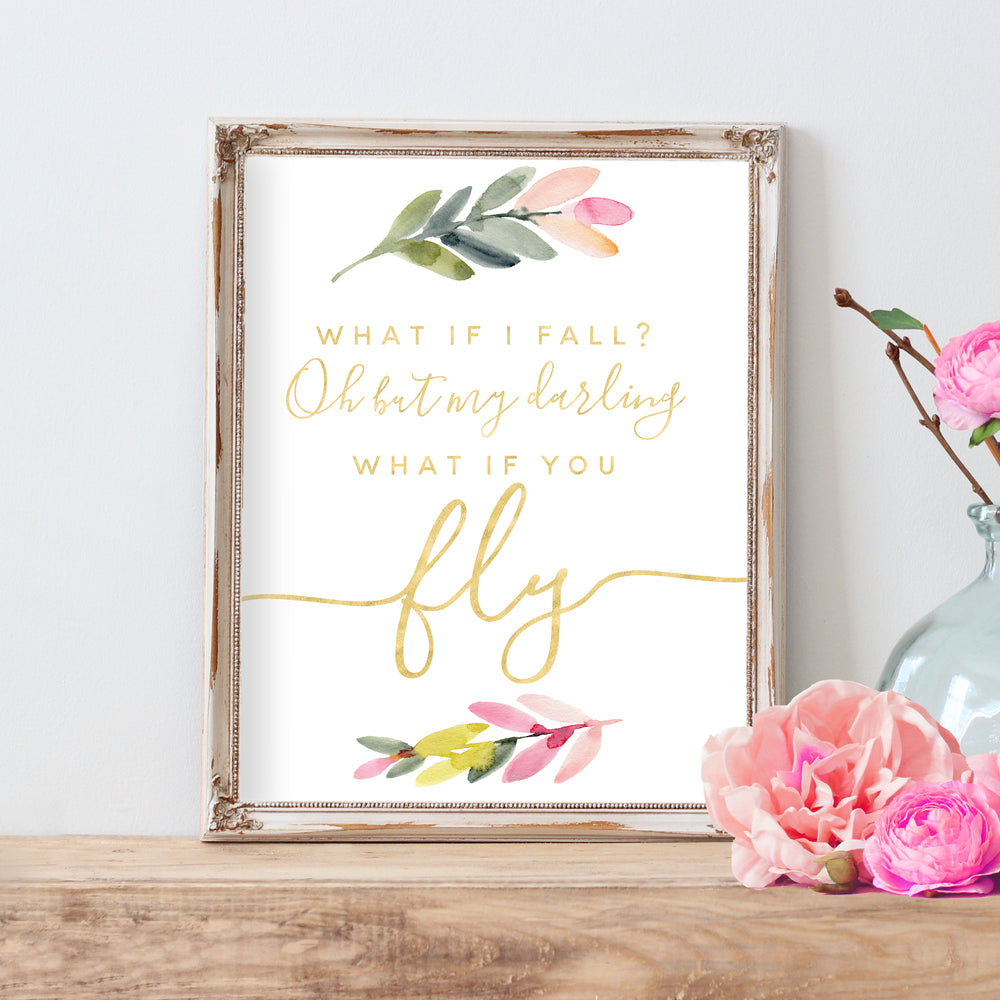 Rosewater Collection - What if I fall - Instant Download